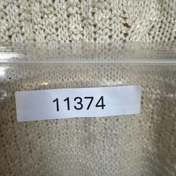 She+Sky Sweater Womens S Sleeveless Chunky Knit Western Boho Fringe Mock Neck - Picture 12 of 12